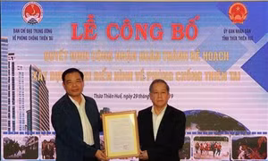 Thừa Thiên-Huế hoàn thành Kế hoạch xây dựng tỉnh điển hình về phòng chống thiên tai