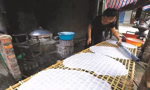 Nghề làm bánh phở truyền thống ở Phủ Thông