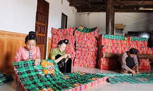 Nghề làm đệm truyền thống của người Thái ở Chiềng Khoang