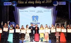 Chương trình "Chia sẻ cùng thầy cô" năm 2019: Tuyên dương 63 giáo viên vùng dân tộc thiểu số
