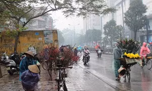 Thời tiết ngày 10/1/2019: Bắc Bộ mưa rét, nhiệt độ thấp nhất dưới 12 độ C