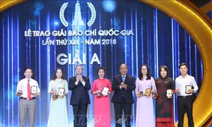 Lễ trao Giải Báo chí quốc gia năm 2018