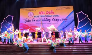Khai mạc hội diễn quần chúng “Câu hò nối những dòng sông” năm 2019 ở Quảng Bình