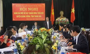 Công nhận huyện Quảng Xương đạt chuẩn nông thôn mới