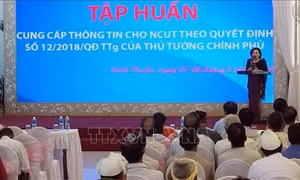 Tập huấn cung cấp thông tin cho người có uy tín trong đồng bào dân tộc thiểu số ở Ninh Thuận, Bình Thuận, Lâm Đồng và Khánh Hòa