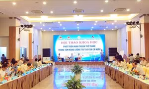 Hội thảo về phát triển Ninh Thuận thành trung tâm năng lượng tái tạo quốc gia