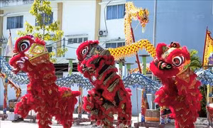 Anh Lê Văn Hiền khởi nghiệp từ niềm đam mê nghệ thuật lân sư rồng