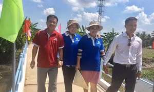 Gần 100 tỷ đồng xây dựng tuyến đường phục vụ di dân khi có lụt bão ở Trà Vinh