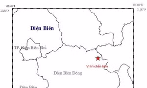Dư chấn động đất 2,7 độ Richter trên địa bàn huyện Điện Biên Đông