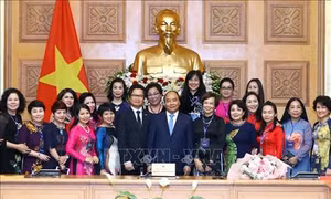 Thủ tướng gặp mặt đại biểu nữ doanh nhân Việt Nam