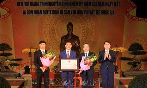Đón Bằng di sản văn hóa phi vật thể Quốc gia Lễ hội Đền thờ Trạng Trình