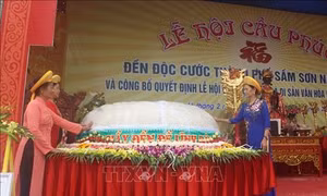 Lễ hội cầu phúc đền Độc Cước tôn vinh các giá trị tinh thần của ngư dân