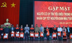 Đắk Lắk phát huy vai trò của người có uy tín trong đồng bào các dân tộc thiểu số