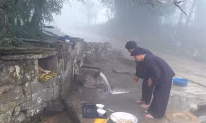 Độc đáo lễ cúng nguồn nước đầu năm của người Hà Nhì xã Y Tý