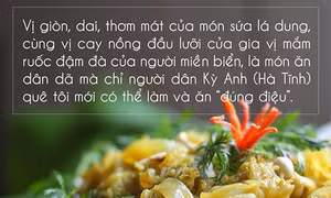Sứa lá dung - Món ăn dân dã đúng điệu của người Kỳ Anh