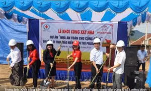 Xây dựng nhà an toàn, hỗ trợ người dân vùng lũ ổn định cuộc sống ở bản Xốp Mạt