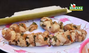 Thơm ngon món thịt nướng ống tre của người Tây Nguyên