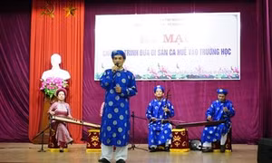 Đưa di sản Ca Huế vào trong trường học
