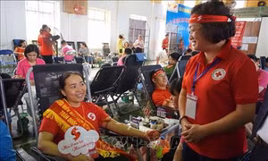 Nữ bác sỹ trẻ vùng cao Sơn La hiến máu cứu người