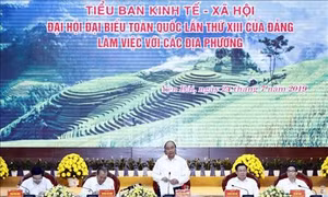Thủ tướng Nguyễn Xuân Phúc chủ trì cuộc làm việc của Tiểu ban Kinh tế-Xã hội với các tỉnh miền núi phía bắc