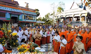 Đồng bào Khmer Nam Bộ đón Tết cổ truyền Vào năm mới với nhiều niềm vui mới