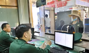 Xuân về với những người lính quân hàm xanh ở Cửa khẩu Quốc tế Bờ Y