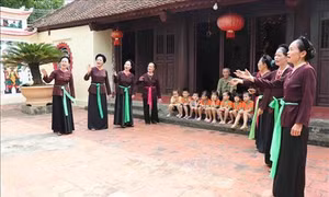 Bảo tồn nghệ thuật hát trống quân Bùi Xá
