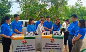 Thùng rác thông minh - sáng kiến vì môi trường xanh, sạch của thanh niên Lào Cai