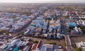 Diện mạo thị xã Vĩnh Châu (Sóc Trăng) ngày càng khởi sắc. 