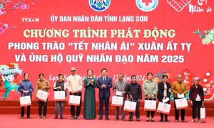 Lạng Sơn phát động “Tết Nhân ái” giúp đỡ người yếu thế