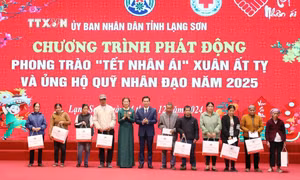 Lạng Sơn phát động “Tết Nhân ái” giúp đỡ người yếu thế
