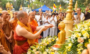 Tết Chol Chnam Thmay của đồng bào Khmer ở Làng Văn hóa - Du lịch các dân tộc Việt Nam