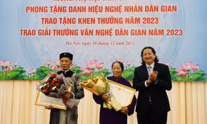 50 công trình được trao Giải thưởng Văn nghệ Dân gian năm 2023
