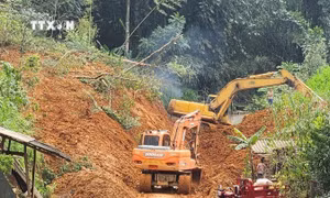 Vùng núi Bắc Bộ mưa lớn kéo dài, tiềm ẩn nhiều nguy cơ sạt lở đất