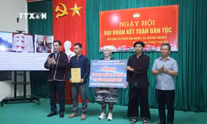 Bí thư Đảng ủy Khối doanh nghiệp Trung ương tham dự ngày hội Đại đoàn kết tại Bắc Kạn