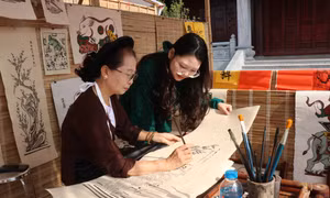 Độc đáo chợ tranh Đông Hồ