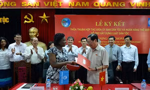 Thỏa thuận hợp tác hỗ trợ xây dựng Luật Dân tộc