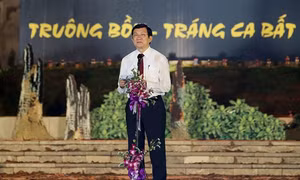 Chủ tịch nước Trương Tấn Sang: Khánh thành Khu di tích lịch sử Truông Bồn thể hiện đạo lý “Uống nước nhớ nguồn”