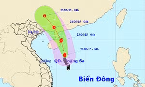 Diễn biến cơn bão số 1 và dự báo thời tiết ngày 22/6