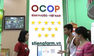 Một số sản phẩm OCOP tiêu biểu của Bình Phước. Ảnh: K GỬIH