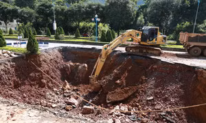 Lai Châu tập trung khắc phục hạ tầng giao thông bị hư hại do mưa lớn