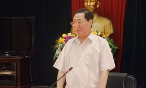 Bộ trưởng, Chủ nhiệm Ủy ban Dân tộc Giàng Seo Phử phát biểu tại cuộc họp.