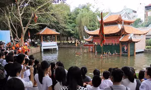 Múa rối nước được khôi phục lại tại Bảo tàng Dân tộc học Việt Nam