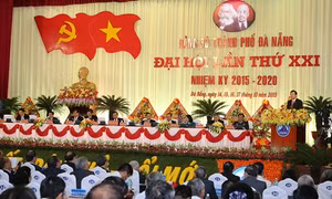 Chủ tịch nước Trương Tấn Sang dự và chỉ đạo Đại hội đại biểu Đảng bộ thành phố Đà Nẵng lần thứ XXI