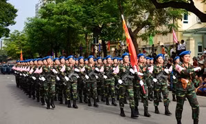 Những "bóng hồng" kiêu hãnh trong đoàn quân diễu binh