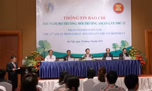 Họp báo về kết quả Hội nghị Bộ trưởng Môi trường ASEAN lần thứ 13 tại Hà Nội