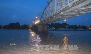 Vỡ tràn 30 đoạn đê bao ở Cù Lao Dung do triều cường