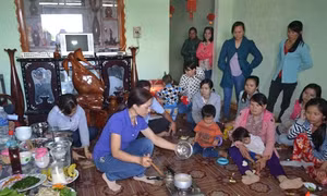 Góp phần giảm tỷ lệ suy dinh dưỡng cho trẻ em
