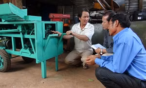 Người sáng chế thành công máy gọt vỏ sắn tự động