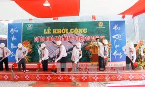 Khởi công xây dựng nhà máy may Tuyên Quang